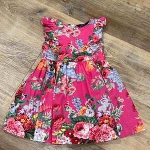Polo Ralph Lauren pink floral spring dress